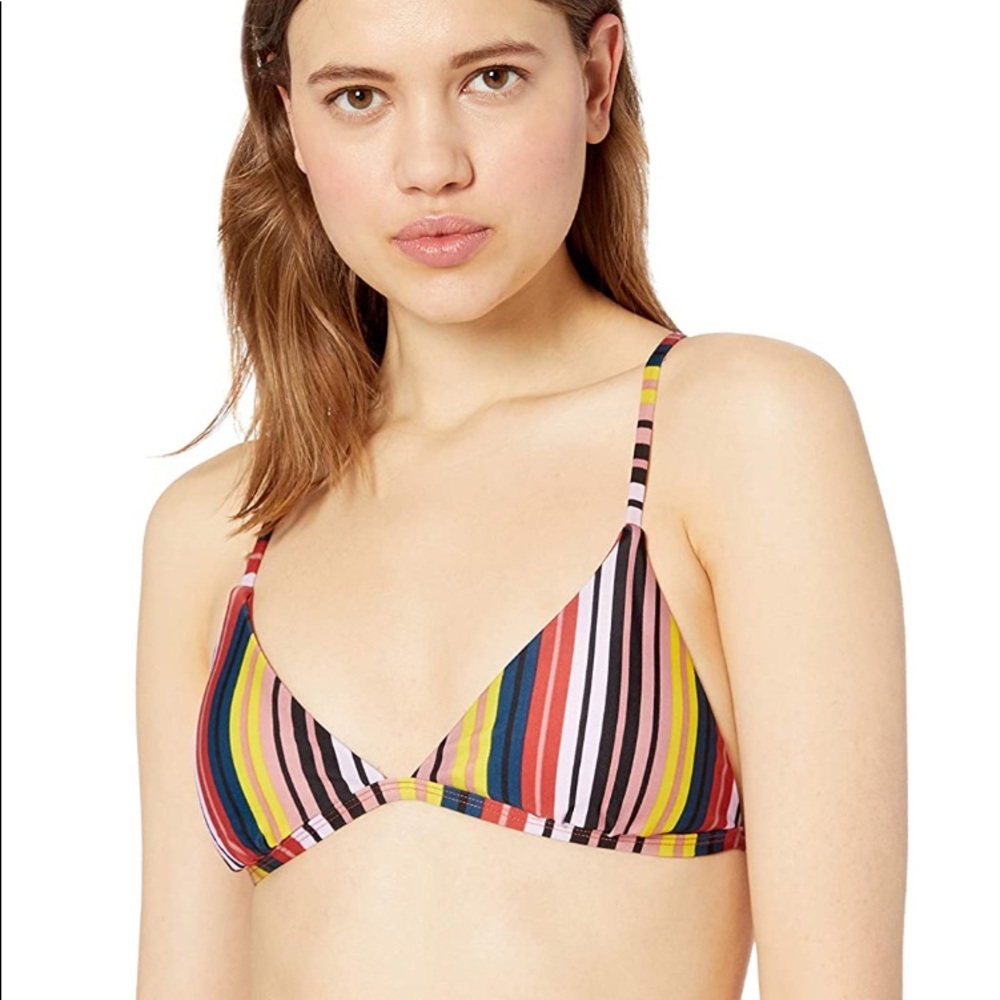 🆕RVCA Talum Striped Racerback Bikini Top